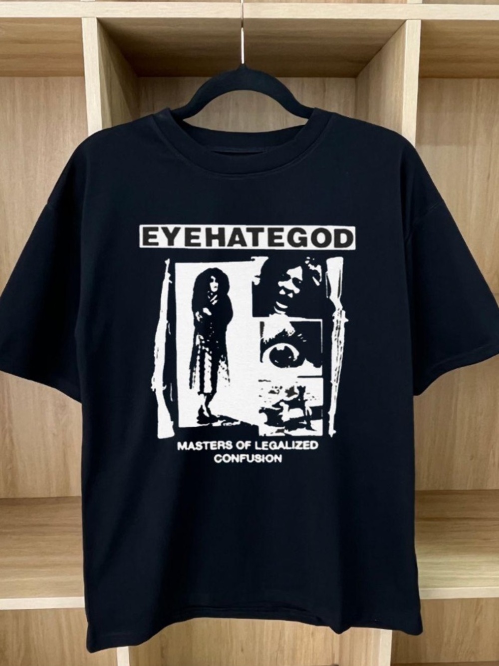 Eyehatego album retro portrait printed T-shirt
